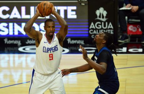 LA Clippers, Serge Ibaka. Mandatory Credit: Gary A. Vasquez-USA TODAY Sports