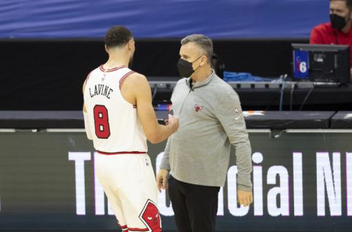 Zach LaVine, Billy Donovan, Chicago Bulls (Photo by Mitchell Leff/Getty Images)