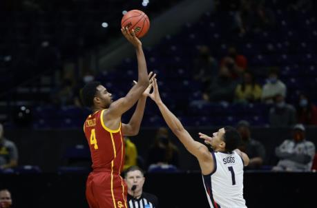 Evan Mobley #4 of the USC Trojans (Photo by Tim Nwachukwu/Getty Images)