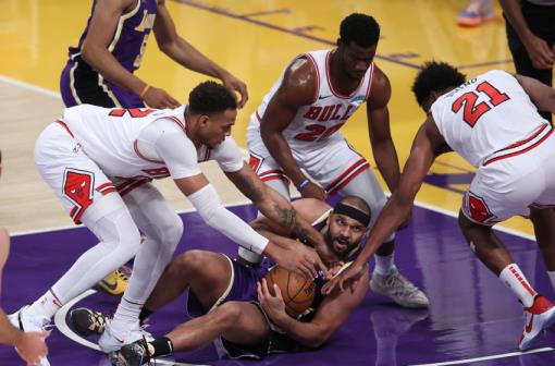 Adam Mokoka, Chicago Bulls (Photo by Sean M. Haffey/Getty Images)