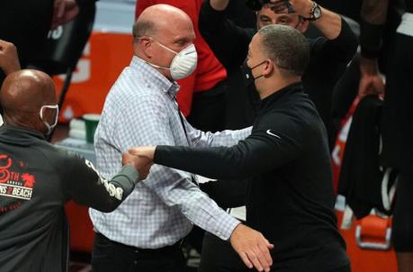 Steve Ballmer, Tyronn Lue, LA Clippers. Mandatory Credit: Kirby Lee-USA TODAY Sports