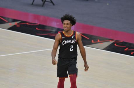 CLEVELAND, OHIO - JANUARY 20: Collin Sexton #2 of the Cleveland Cavaliers walks off the court during halftime against the Brooklyn Nets at Rocket Mortgage Fieldhouse on January 20, 2021 in Cleveland, Ohio. NOTE TO USER: User expressly acknowledges and agrees that, by downloading and/or using this photograph, user is co<em></em>nsenting to the terms and co<em></em>nditions of the Getty Images License Agreement. (Photo by Jason Miller/Getty Images)