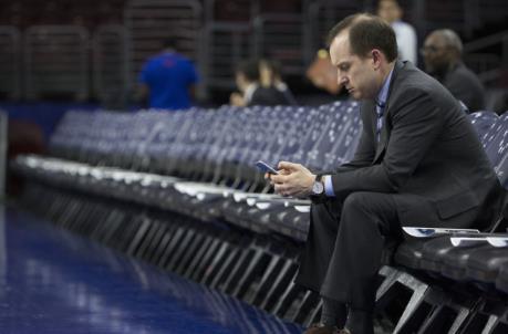 Sam Hinkie, Sixers (Photo by Mitchell Leff/Getty Images)