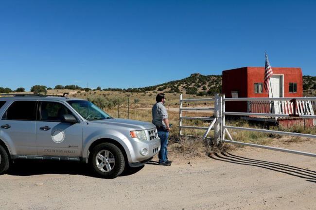 Bo<em></em>nanza Creek Ranch wher<em></em>e on the film set of "Rust" Hollywood actor Alec Baldwin fatally shot cinematographer Halyna Hutchins in Santa Fe