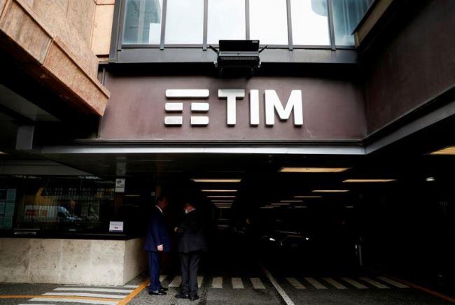 The Tim logo is seen at its headquarters