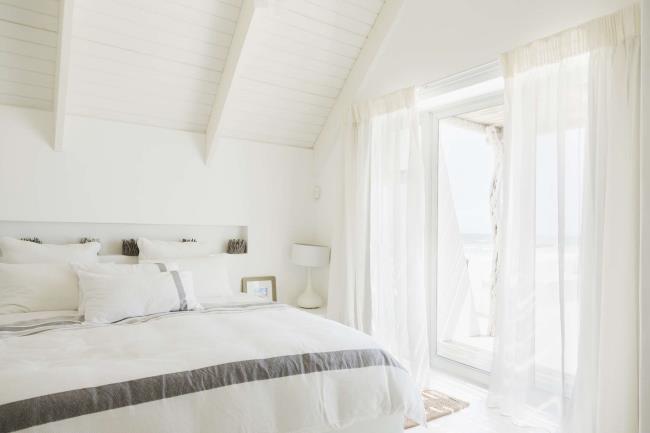 White airy bedroom