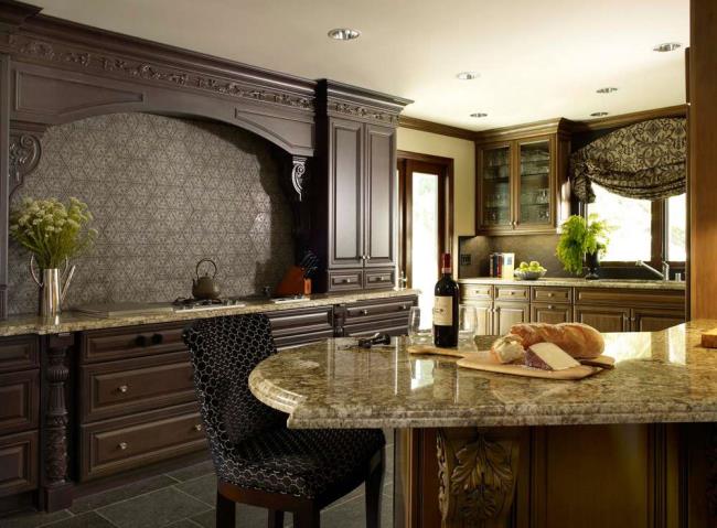 Dark and moody Spanish inspired kitchen