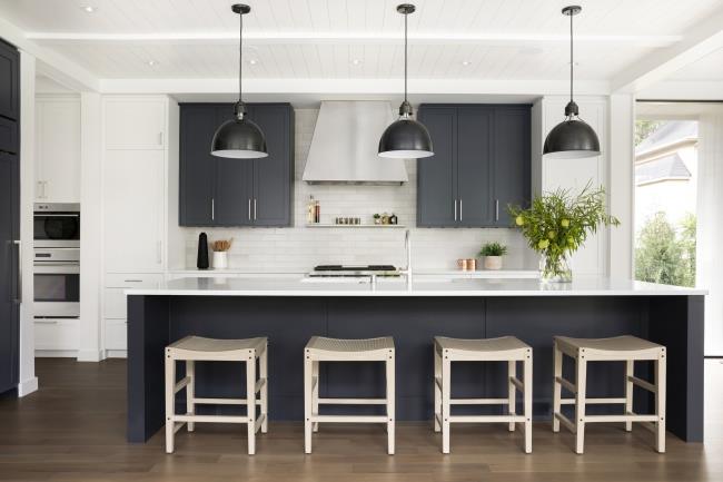 matte black kitchen cabinets