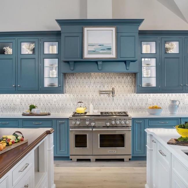 Blue kitchen