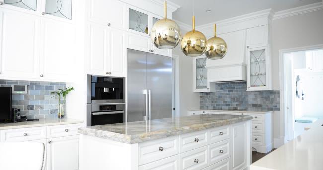 blue and gold marble countertop