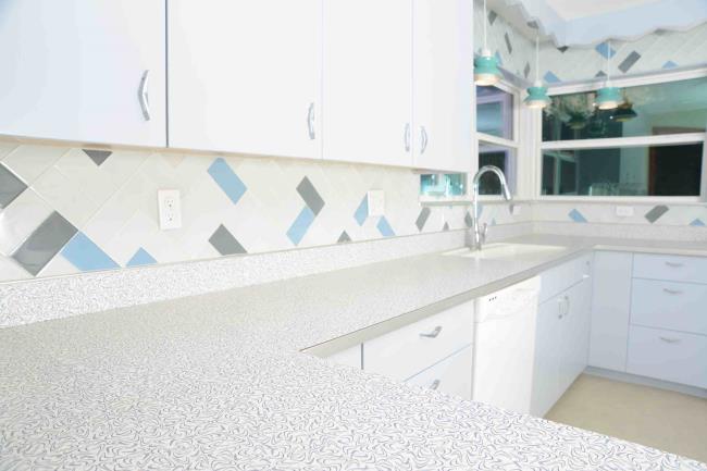 turquoise laminate countertops